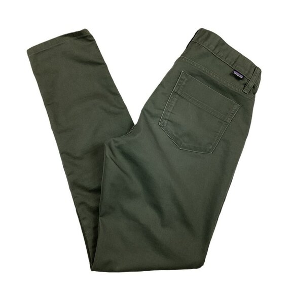 Patagonia Womens Organic Cotton Green Pants Size 8 - Picture 3 of 7